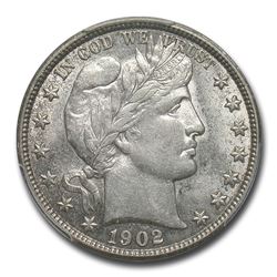 1902 Barber Half Dollar AU-55 PCGS