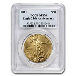 2011 1 oz Gold American Eagle MS-70 PCGS