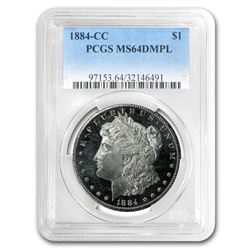 1884-CC Morgan Dollar MS-64 DMPL PCGS