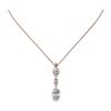 Image 2 : 2.5 ctw Oval Cut Diamond Designer Necklace 18K Rose Gold