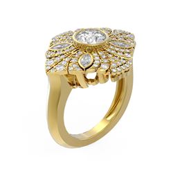 2.28 ctw Diamond Ring 18K Yellow Gold