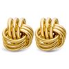 Image 2 : 14k Gold Polished Triple Knot Post Earrings