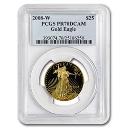 2008-W 1/2 oz Proof Gold American Eagle PR-70 PCGS