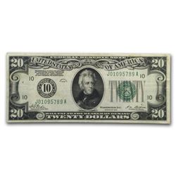 1928 (10-Kansas City) $20 FRN VF