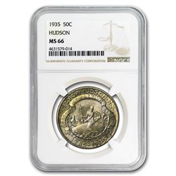 1935 Hudson, NY Sesquicentennial Half Dollar MS-66 NGC