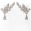 Image 2 : 4.34 ctw Pear Diamond Designer Earrings 18K Rose Gold