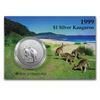 Image 1 : 1999 Australia 1 oz Silver Kangaroo (In Display Card)