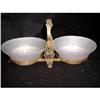 Image 1 : French Dishes Brass Satin Glass #938206