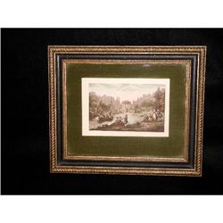 French Engraving Hand Colored Framed #938242