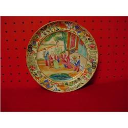 CHINESE EXPORT ROSE MANDARIN PLATE #938320