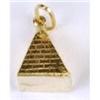 Image 1 : ANTIQUE GOLD CHARM  EGYPTIAN PYRAMID #938564