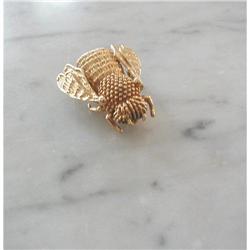 VINTAGE BIG 14K GOLD BUMBLEBEE PIN #938609