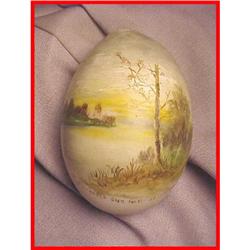 Victorian Handpainted Landscape on Easter Egg #938620