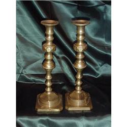 Pair Brass Candlesticks V15 #938682