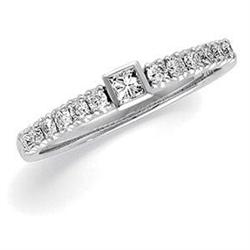  WhiteGold DIAMOND ENGAGEMENT RING .38 CTS! #943285