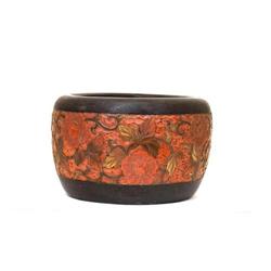 Old Japanese Wood Lacquer Hibachi Tea #943428