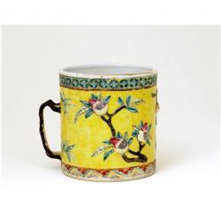 Old Chinese Export Famille Rose Cup Tankard Mug #943467