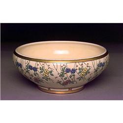 Japanese Export American Satsuma Bowl w Relief #943475