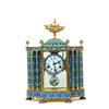 Image 1 : Lg Chinese Enamel Cloisonne Enamel Mantel Clock #943476