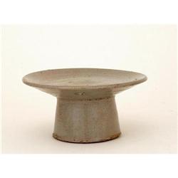 19th Century Korean Celadon Tazza Stem Plate #943478