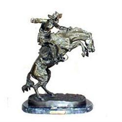 Antique Remington Western Bronze Sculpture Art #943483