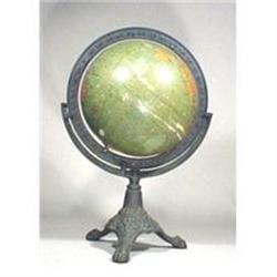 Antique Terrestrial Table Globe Johnston #943486