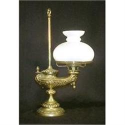 Antique Brass Aladdin Table Lamp Ornate #943488