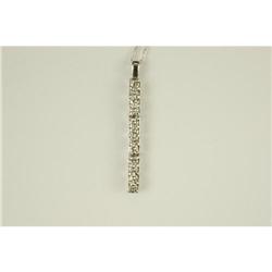 WHITE GOLD  PENDANT 12  DIAMONDS!! #949488