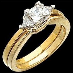 PRINCESS Cut Diamond Engagement Ring .50 CTS! #949514