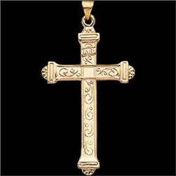 STUNNING 14k GOLD  CROSS Pendant  #949516