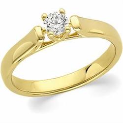 14k Gold DIAMOND ENGAGEMENT RING .25 CTS! #949519