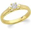 Image 1 : 14k Gold DIAMOND ENGAGEMENT RING .25 CTS! #949519