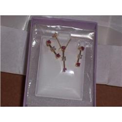 ruby earing &chain set #949546