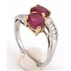 Image 1 : Estate Vintage Natural Ruby Diamond Ring #949582