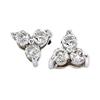 Image 1 : 3 CARATS EARRINGS studs ! Diamonds ROUND stud #950103
