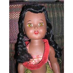 17" Hard Plastic Hawaiian Walker Doll #956766