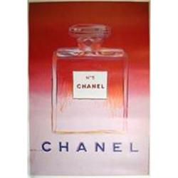 Chanel poster by Warhol 1997 large Red #956914