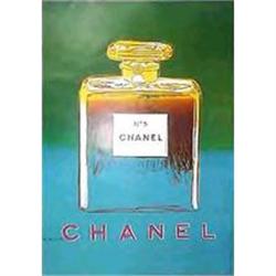 Chanel poster by Warhol 1997 large Yellow/green #956915