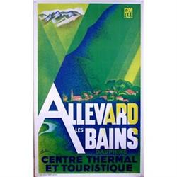Allevard French Travel poster PLM c1930 #956919