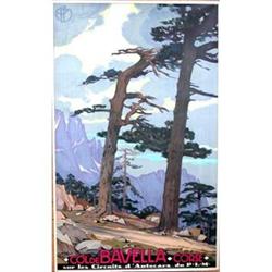 Col de Bavella French Travel PLM Poster 1930 #956935