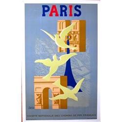 Paris French Travel Poster 1930 Paul Colin #956941