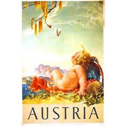 Austria Travel Poster by Beran c1950s #956942