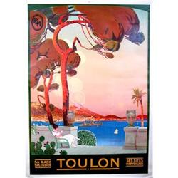 Rare French Travel Poster Toulon Matteo 1930 #956944