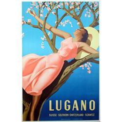 Rare Italian-Swiss Travel Poster Boccasile 1950 #956951