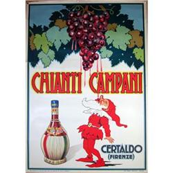 Chianti Campani Italian Wine poster 1939 #956952
