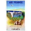 Image 1 : Air France poster by Even 1948-9 Isreal #956968