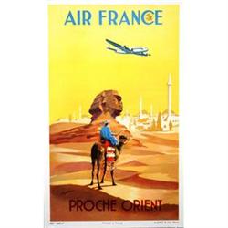 Air France poster by Guerric 1948 Proche Orient #956971