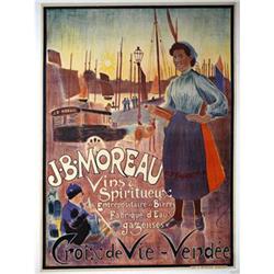 French Wine Poster JB Moreau circ 1900 #956984