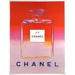 Chanel poster by Warhol 1997 small Red #956988