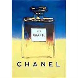 Chanel poster by Warhol 1997 large Blue/Yellow #956991